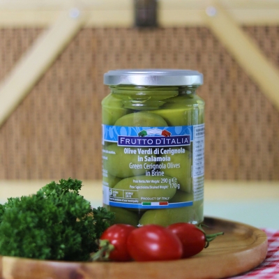 Frutto D'Italia - Ô liu xanh Cerignila nguyên hạt 290g