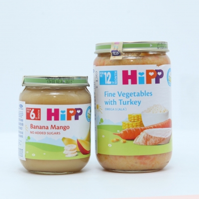 Hipp-Sản phẩm dinh dưỡng đóng lọ Chuối Xoài 125g