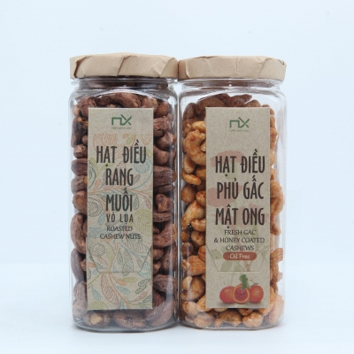 Nam Xanh - Hạt điều phủ gấc mật ong 190gr