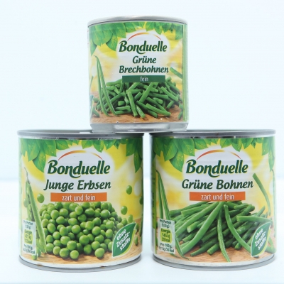 Đậu cove đóng hộp  Bonduelle Junge Erbsen 200g