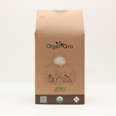 Orga Gro - Gạo hữu cơ Japonica 1kg