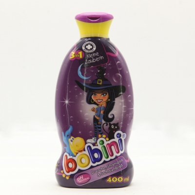 BOBINI trẻ em - dầu gội, sữa tắm và tạo bọt Phù thủy nhỏ 400 ml