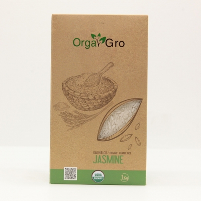 Orga Gro - Gạo hữu cơ Jasmine 1kg